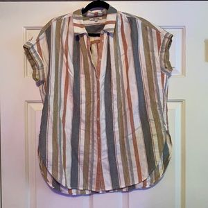 Madewell Button-up striped shirt